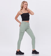 Blum Denim Women's (1612) Pista Skinny Fit High-Waist Cargo/Joggers: Ankle-Length Stretchable Knitted Denim Jeans for Effortless Style