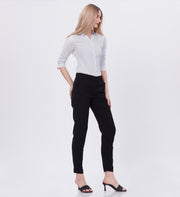 Blum Women's (1783) Black Four Way Roma Stretchable Formal Trousers: Elevate Your Professional Style