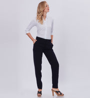 Blum Denim Women's (1301) Black Regular Fit Solid Formal Casual Trousers