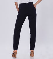 Blum Denim Women's (1301) Black Regular Fit Solid Formal Casual Trousers